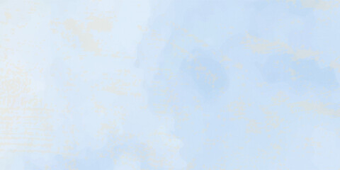 Blue and yellow watercolor vector texture background for poster, cover, banner, flyer, cards. Hand drawn summer illustration for design. Summer minimalistic background. Paper texture.