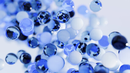 Cool blue colored pearls