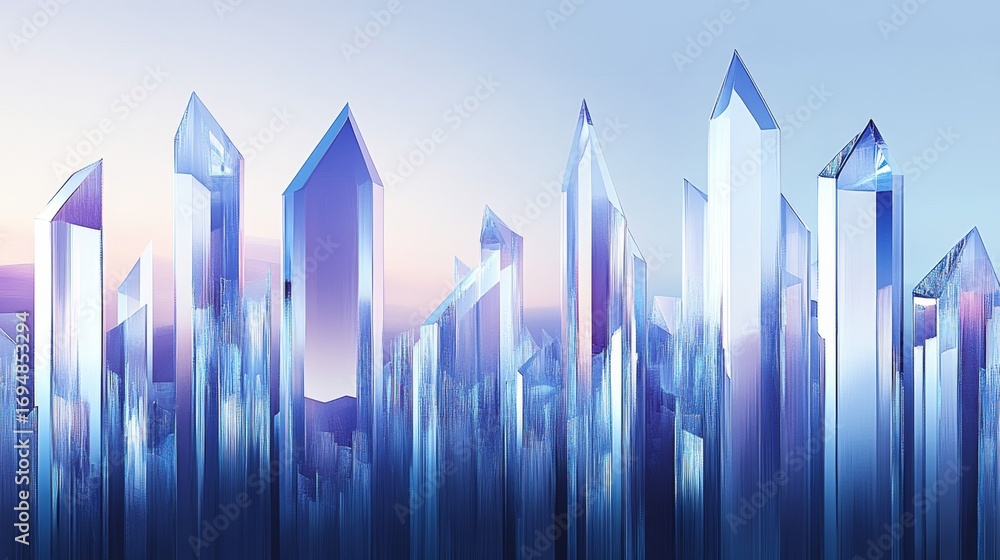 Aufkleber transforming business dynamics high-tech abstract representation of commerce in a digital landscape 