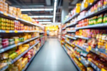 Blurred supermarket aisle (4)