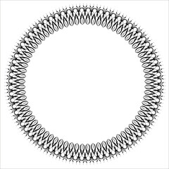 Vintage Ornamental Frame – Elegant Black  Border on a white background. JPG, 300 DPI
