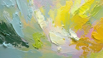 Artistic Oil Paint Textures with Vibrant Color Strokes as Abstract Background for Modern Creative Design and Decorative Backdrop