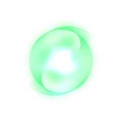 A pulsating ethereal orb radiating waves of generative light symbolizes interconnectedness and...