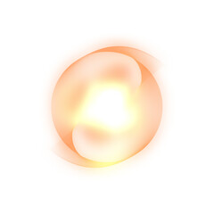 A radiant sphere of interwoven golden lines a beacon of abstract energy illuminating the darkness with ethereal glow and