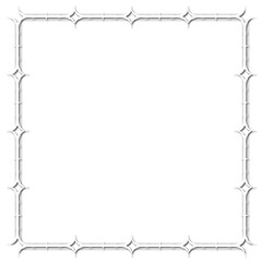 Vintage Ornamental Frame – Elegant White  Border on a white background. JPG, 300 DPI