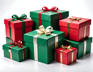 Obraz premium Stack of Christmas presents