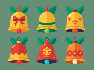 christmas bells vector illustration