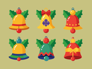 christmas bells vector illustration