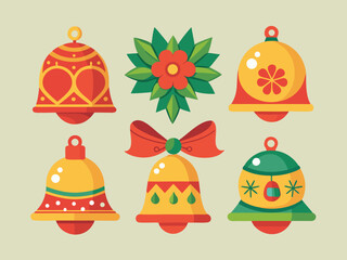 christmas bells vector illustration