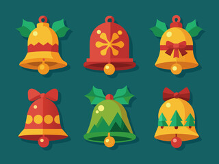 christmas bells vector illustration