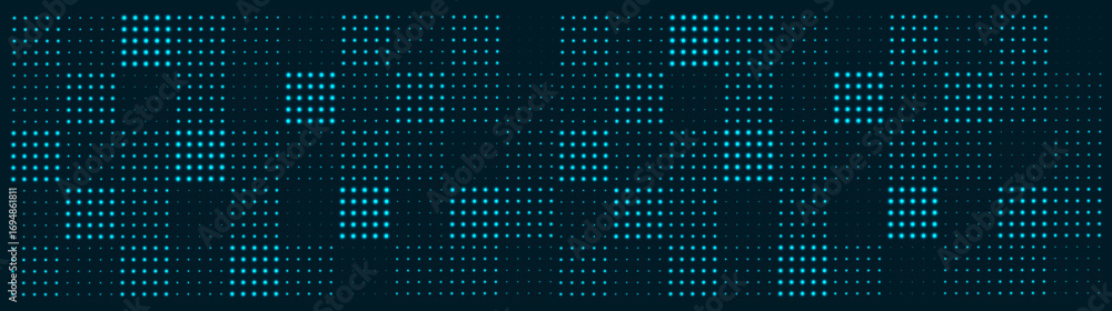 Poster soft and smooth abstract halftone gradient dots technology. halftone gradient background. futuristic