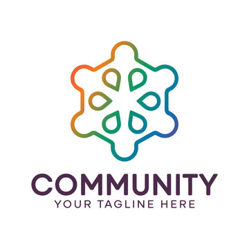 Community logo design created using the corel draw