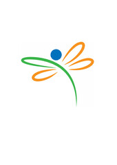 Dragonfly icon logo design.ai