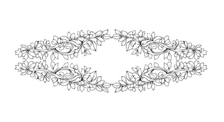 Obraz premium Decorative Vector Pattern with Floral and Leaf Elements in Organic Style for Elegant Design