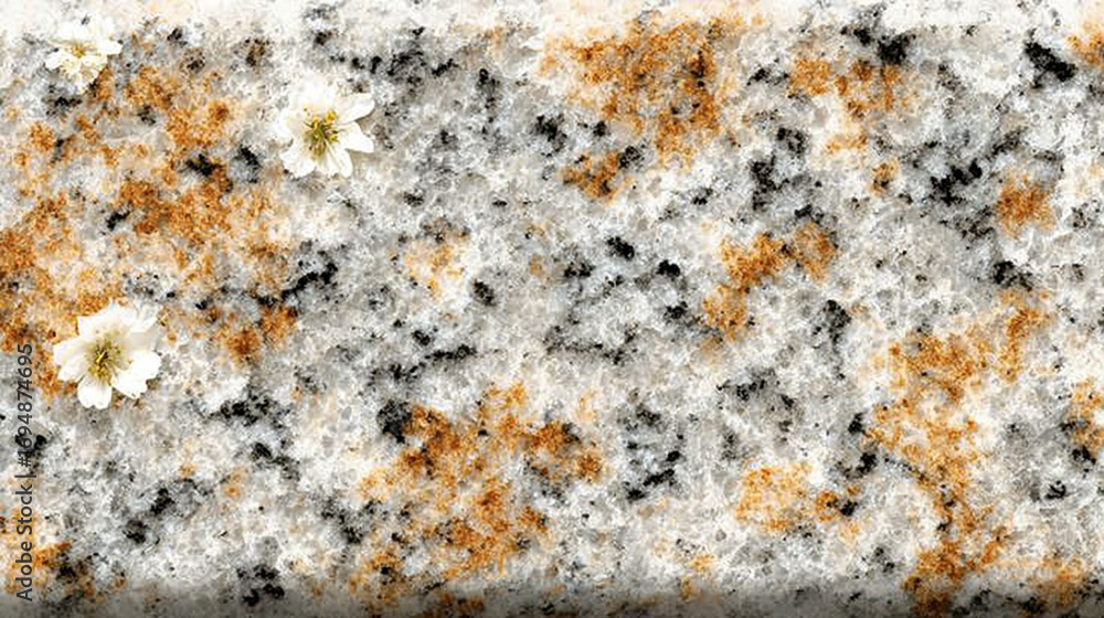 Poster cream granite stone surface with speckled texture featuring natural patterns and subtle color variat