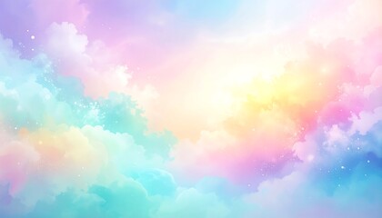 Pastel cloudscape with soft light