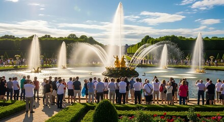 Palace Gardens Fountain Show.