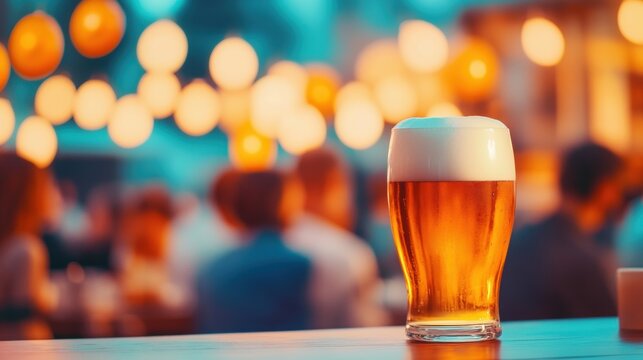 Enjoying a refreshing beer at an outdoor gathering during sunset - Powered by Adobe