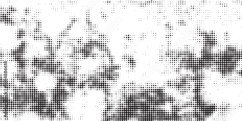 Poster black halftone gradient dot patterns background