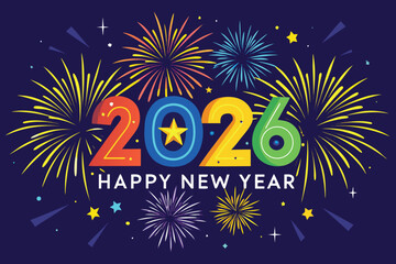 Adobe Illustrator Artwork Happy new yeaar 2026
