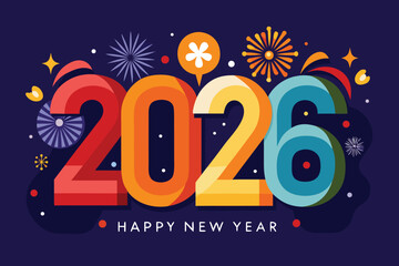 Adobe Illustrator Artwork Happy new year 2026
