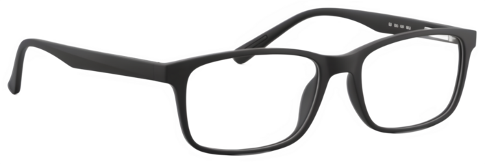 Black Frame Eyeglasses on White Background | Stylish Eye Protection for Fashion, Vision Correction, and Eye Health