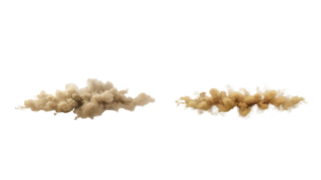 Ash Smoke on transparent background png - Powered by Adobe