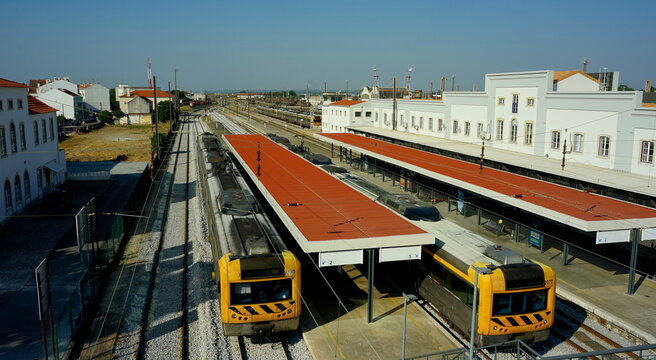 Bahnhof in Entroncamento, Portugal