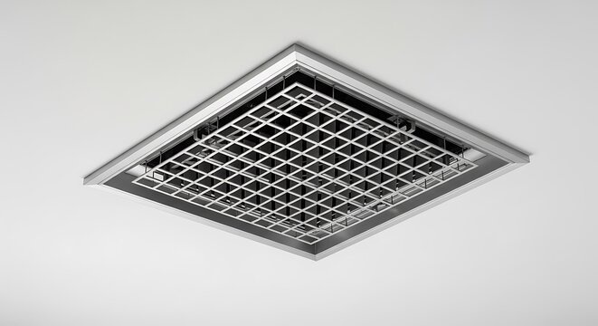 Square Ceiling Vent with Air Grille.