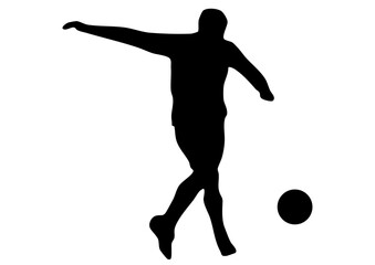 サッカー選手のシルエット20