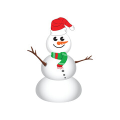 snowman vector for christmas 