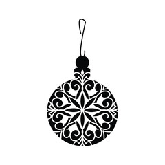 Fototapeta premium christmas tree ornament vector 