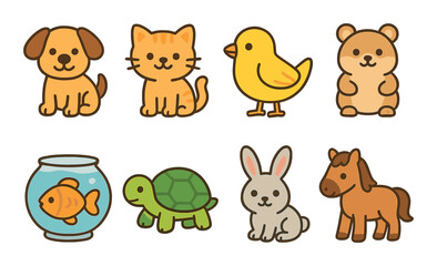 African wildlife and culture: elephant, lion, zebra, giraffe, drum, hut, sun