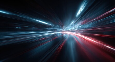 Abstract city lights blur