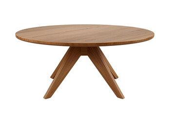 Modern round table isolated for furniture, dining, interior, and decoration.