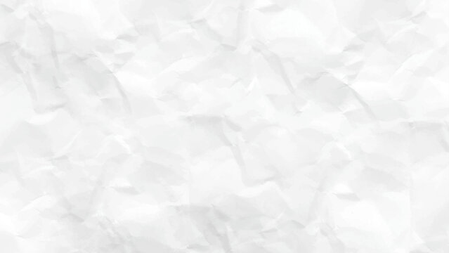 Blank vintage white paper with a wrinkled texture and creased surface design