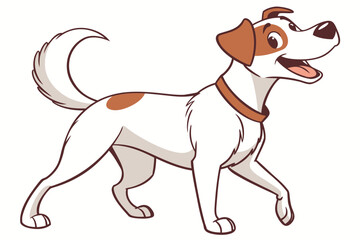 cartoon dog with a bone