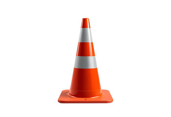 Traffic cone isolated for safety, construction, road, and traffic management