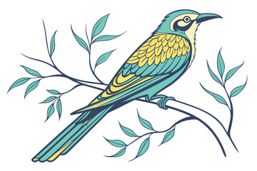 vector illustration of a bird