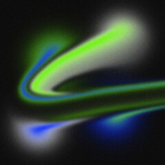 Colourful Gradient Grainy Blurry Texture Background – Abstract Noise Pixelated Design in Light Green Tones. Banner, Poster, Header, Wallpaper. Nostalgia, vintage 70s, 80s style. Copy Space