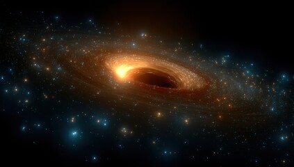 A swirling galaxy with a central void (1)