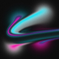 Colourful Gradient Grainy Blurry Texture Background &ndash; Abstract Noise Pixelated Design in Cyan and Purple Tones. Banner, Poster, Header, Wallpaper. Nostalgia, vintage 70s, 80s style. Copy Space