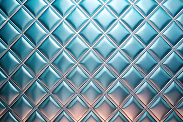 Fototapeta premium Textured teal diamond pattern isolated on white background