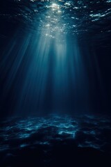 Obraz premium Underwater scene with light rays (2)