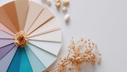 Obraz premium Color palette swatches, decorative accents