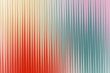 Vibrant abstract background with vertical ribbed texture and a dynamic color transition from red to teal and pink
