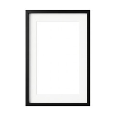 Black Picture Frame Mockup Photography Wall Art Decor Interior Design Home Display Modern on transparent background
