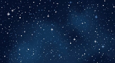 A starry night sky, dotted with numerous twinkling stars