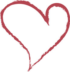 grunge heart icon PNG illustration 