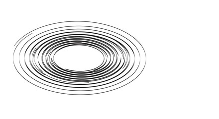 Obraz premium Abstract circular pattern with concentric spiral lines on white background